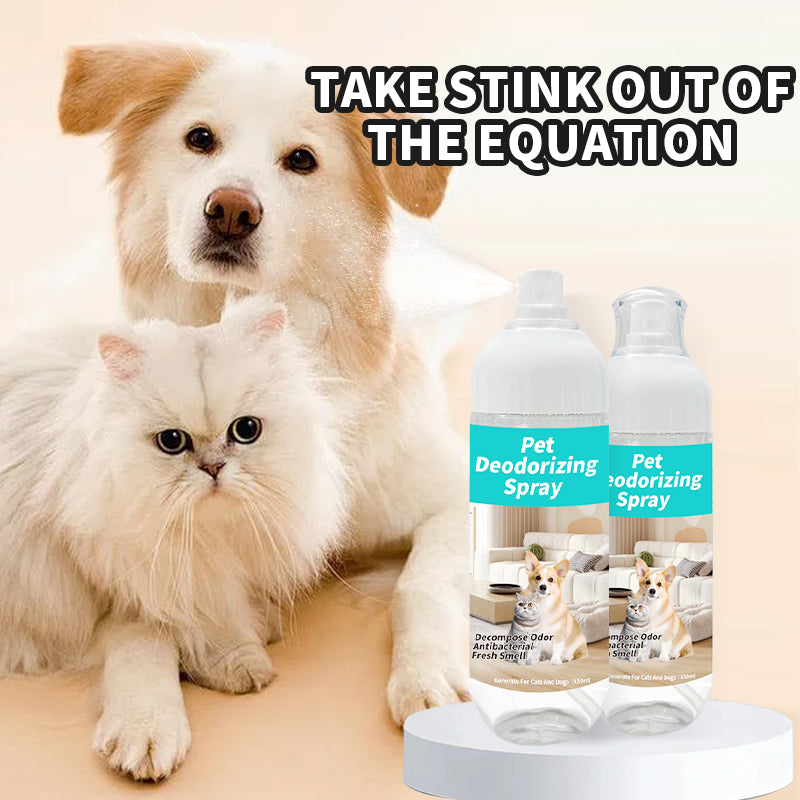 Poflab Pet Deodorizing Spray – Natural Odor Remover Safe for Pets & Home, Fragrance-Free