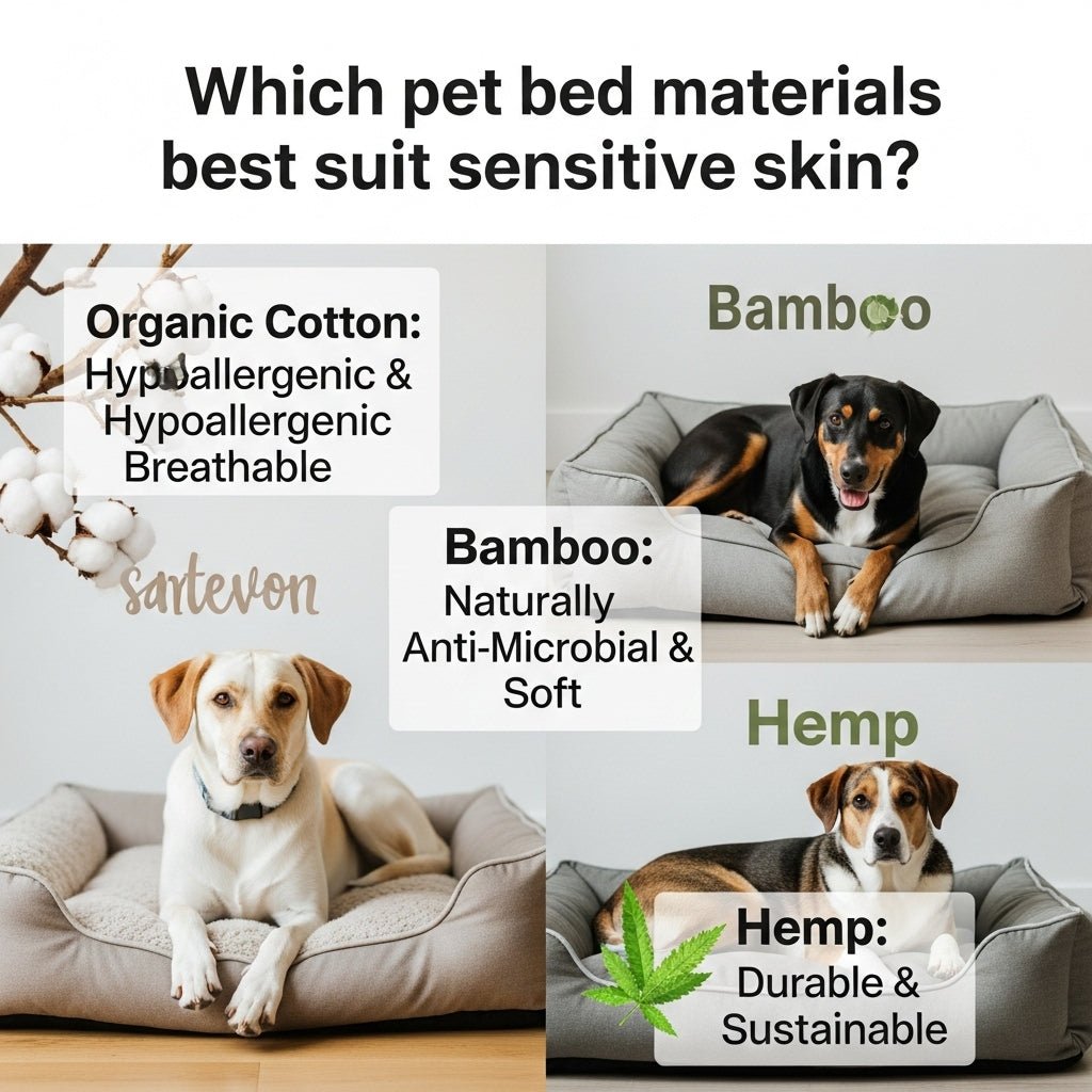 Which Pet Bed Materials Suit Sensitive Skin Best?