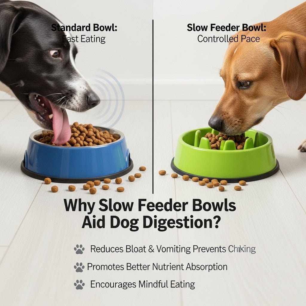 Why Slow Feeder Bowls Aid Dog Digestion?