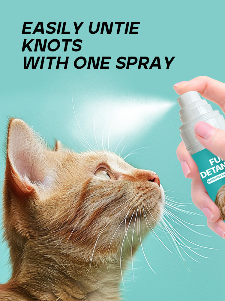 Pet Fur Detangle Spray for Dogs & Cats – 100ml Moisturizing & Antistatic Formula to Untangle Knots, Nourish & Smooth Fur