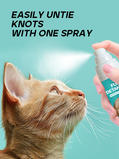 Pet Fur Detangle Spray for Dogs & Cats – 100ml Moisturizing & Antistatic Formula to Untangle Knots, Nourish & Smooth Fur