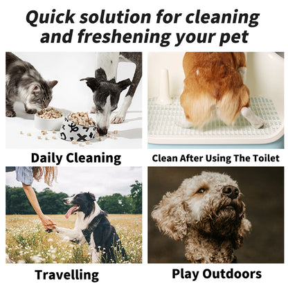 Ultra Thick Pet Wipes for Dogs & Cats – Hypoallergenic, Grape Seed Oil Infused, Alcohol-Free & Fragrance-Free