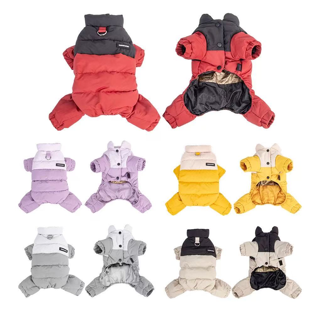 Graphene Heated Dog Winter Coat Waterproof Windproof Pet Jacket with Leash D-Ring S-3XL