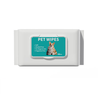 Ultra Thick Pet Wipes for Dogs & Cats – Hypoallergenic, Grape Seed Oil Infused, Alcohol-Free & Fragrance-Free