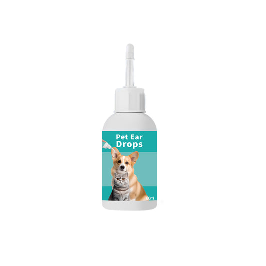 Oticbliss Pet Ear Drops for Dogs & Cats – Gentle Ear Cleaner to Remove Wax, Dirt & Debris with Silicone Bend Tip