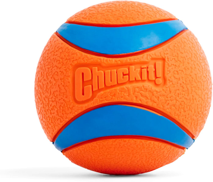 ChuckIt! Ultra Ball Dog Toy, Durable High Bounce Floating Rubber Dog Ball, Launcher Compatible Toy For Dogs, 1 Pack, Large