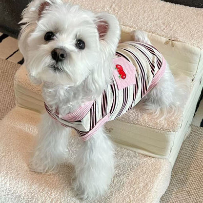 Striped vest, hairless cat clothes