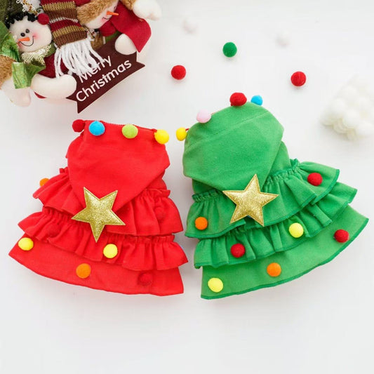 Autumn & Winter New Style Pet Cape - 2 Colors Christmas Costume Cloak for Cats & Dogs | Holiday Outfit