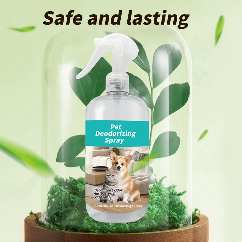 Poflab 500ml Pet Deodorizing Spray – Natural Odor Remover, Fragrance-Free, Safe for Pets & Home