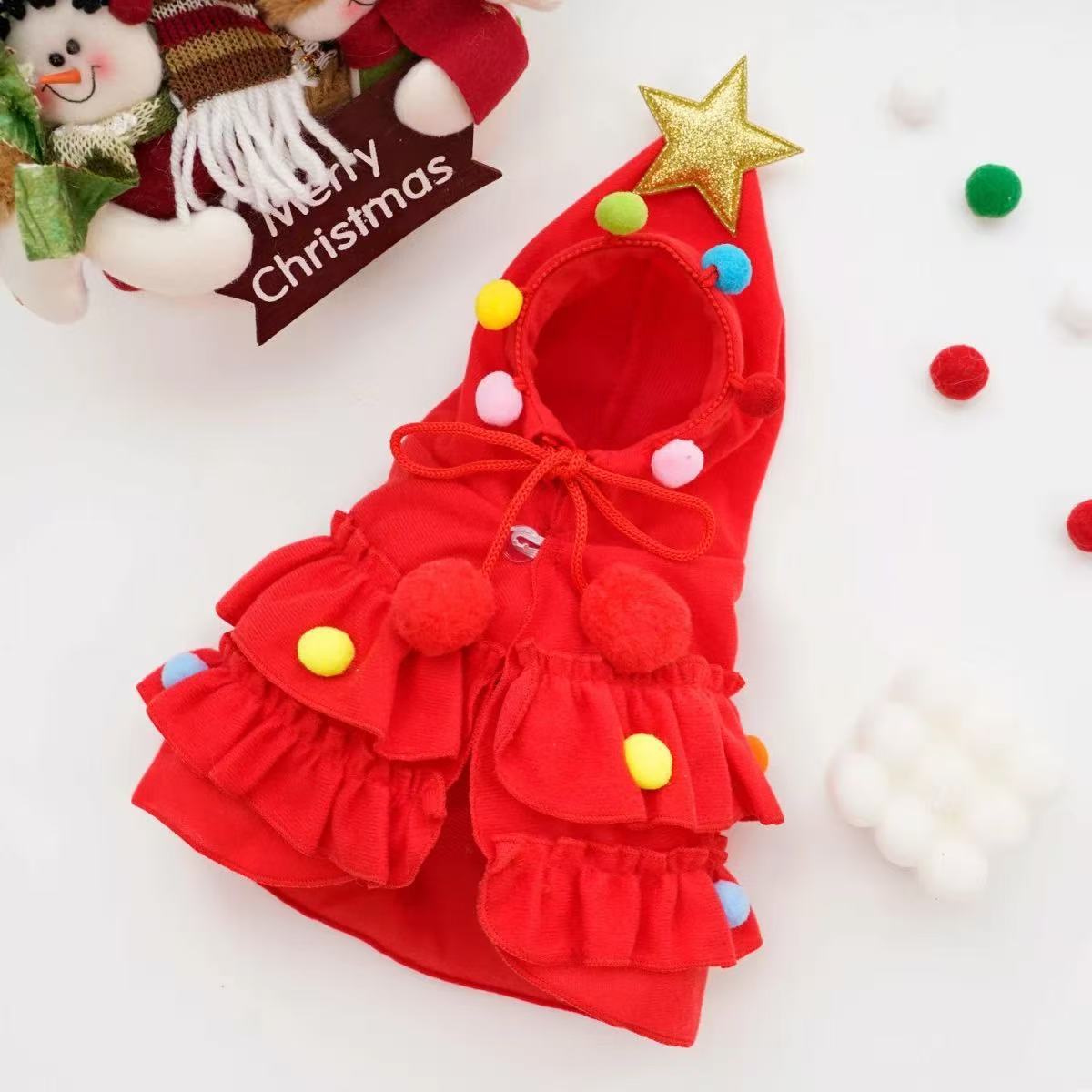Autumn & Winter New Style Pet Cape - 2 Colors Christmas Costume Cloak for Cats & Dogs | Holiday Outfit