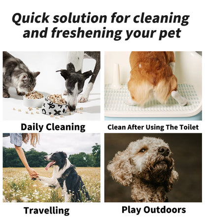 Ultra Thick Pet Wipes for Dogs & Cats – Hypoallergenic, Grape Seed Oil Infused, Alcohol-Free & Fragrance-Free