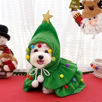 Autumn & Winter New Style Pet Cape - 2 Colors Christmas Costume Cloak for Cats & Dogs | Holiday Outfit