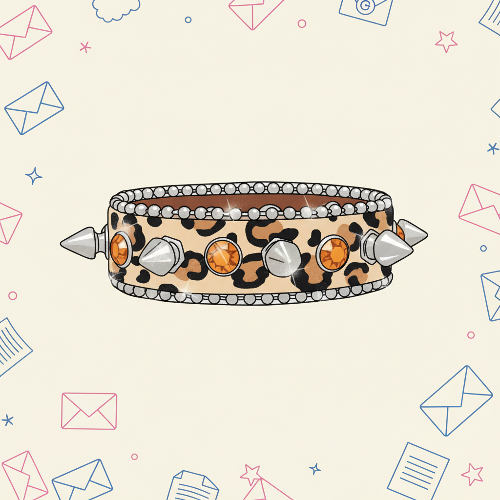 A Fashionable Leopard Print Cat Collar