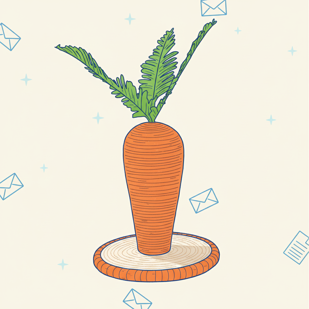 carrot-shaped cat scratcher