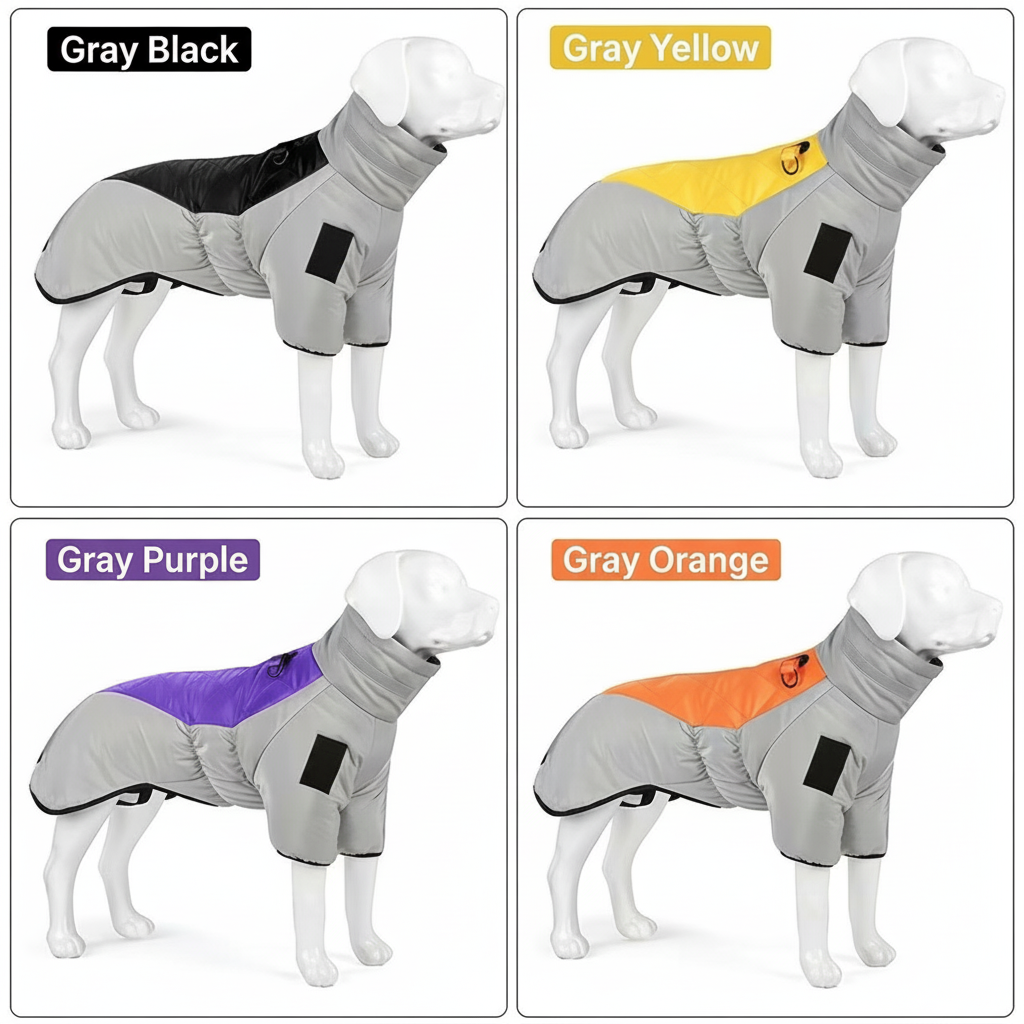 Large Dog Winter Waterproof Jacket Windproof Warm Pet Coat for Big Breeds (XL-6XL)
