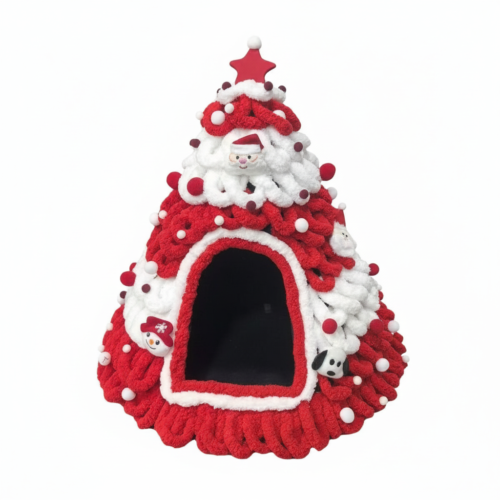 Christmas Tree Cat Bed