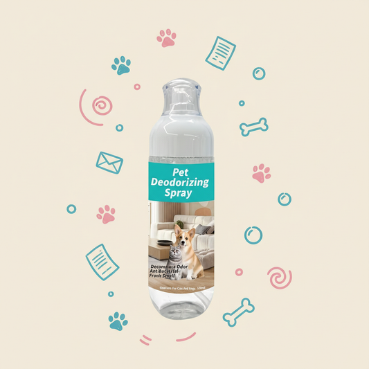 Poflab Pet Deodorizing Spray – Natural Odor Remover Safe for Pets & Home, Fragrance-Free