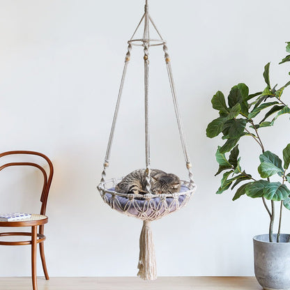 Cotton Rope Hand-woven Cat Bed Hammock