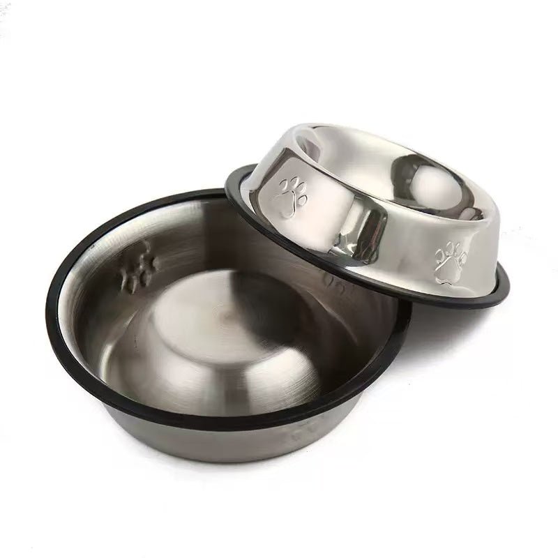 Food-Grade Stainless Steel Pet Bowl for Cats & Dogs | Multi-Size Anti-Slip Pet Food & Water Bowl