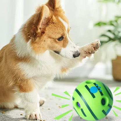 Interactive Rubber Green Ball Dog Toy