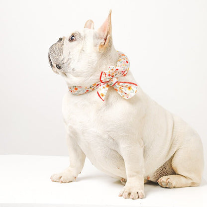 Pet Neck Floral Triangular Scarf