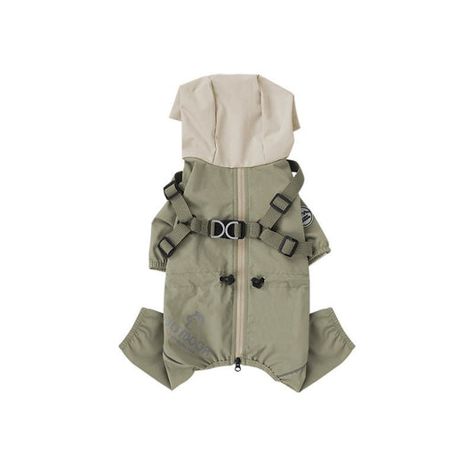 Pet Outdoor Hiking Chest And Back Raincoat