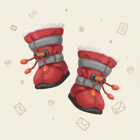 Pet Soft-Soled Shoes Waterproof Non-Slip Reflective Dog Boots for Small Dogs