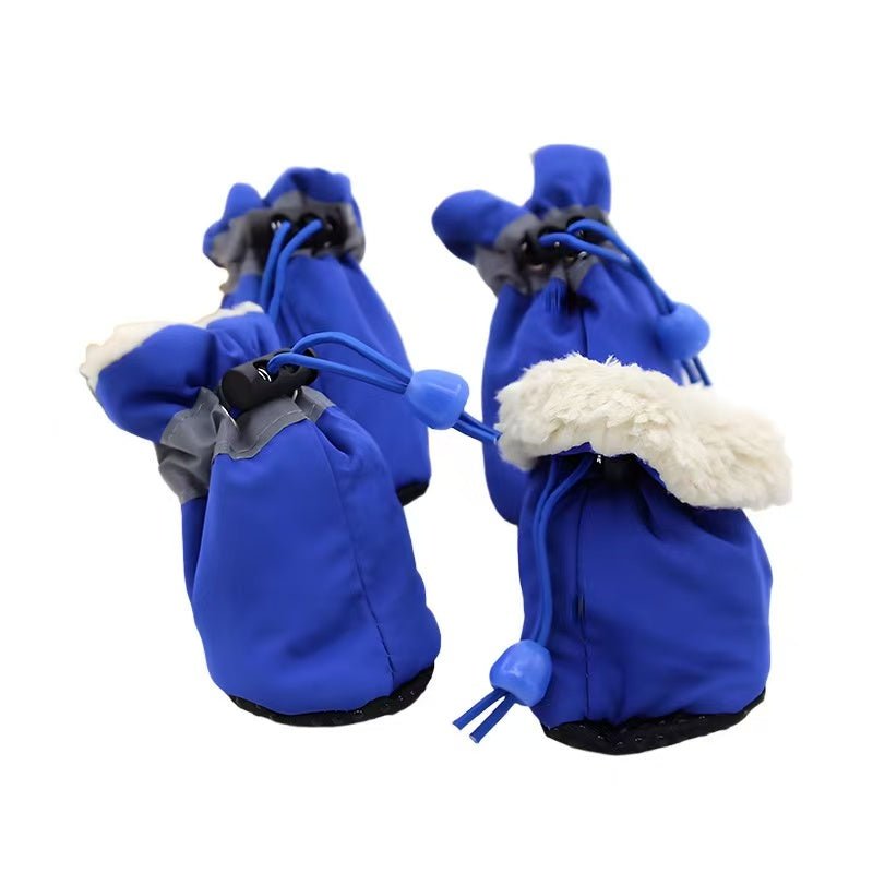 Pet Soft-Soled Shoes Waterproof Non-Slip Reflective Dog Boots for Small Dogs