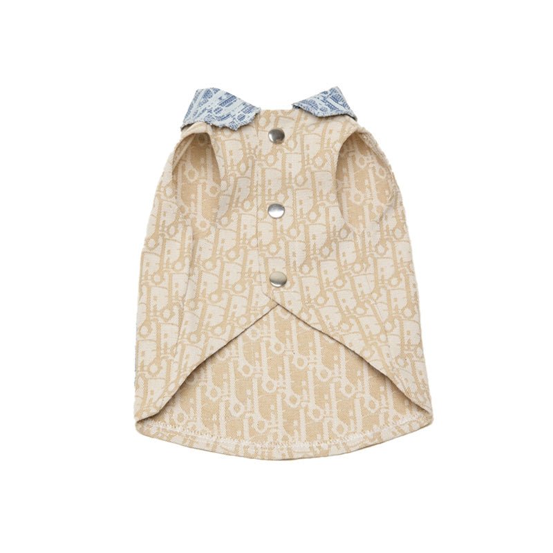 Pet Vest Denim Sleeveless Jacket Patchwork Clothes